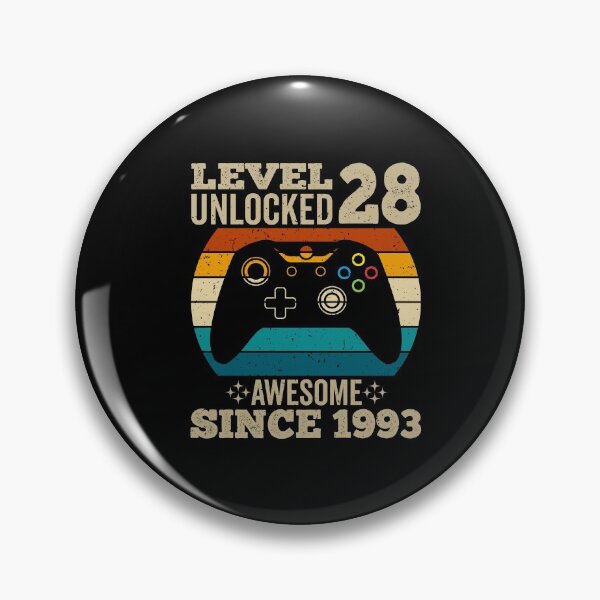Item preview, level 28 unlocked awesome since 1993, 28th birthday, 28th birthday shirt, ideas for 28th birthday, 28th birthday ideas for him, gaming shirt, gaming birthday, birthday gamer designed and sold by T-DESIGNEDZ.