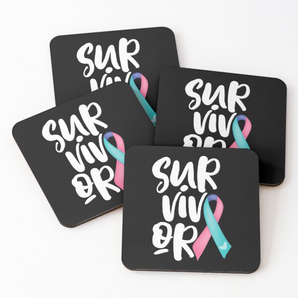 Item preview, Thyroid Cancer Survivor Blue Pink Awareness Ribbon designed and sold by GloriaStace.