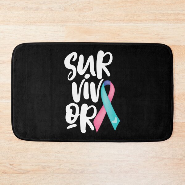 Item preview, Thyroid Cancer Survivor Blue Pink Awareness Ribbon designed and sold by GloriaStace.