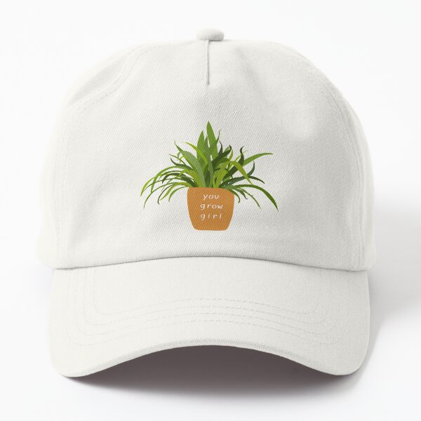 you grow girl! potted plant Dad Hat