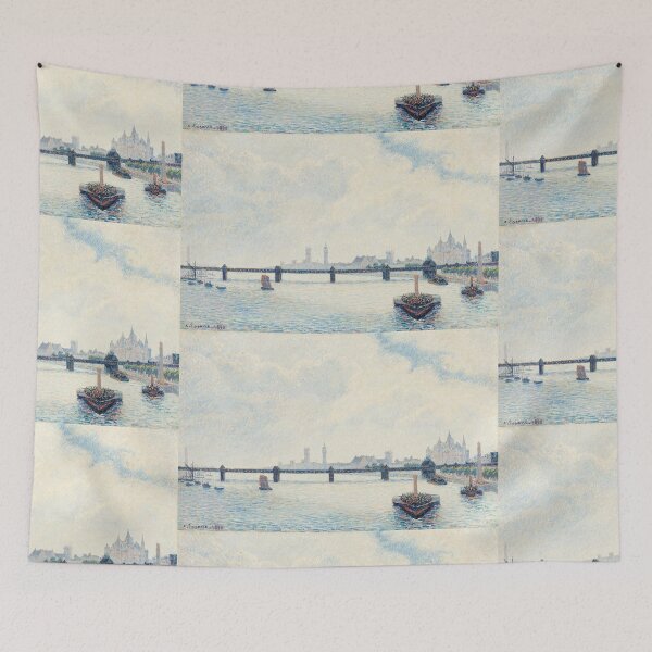 Item preview, Impressionist Art Charing Cross Bridge, London (1890) by Camille Pissarro designed and sold by Designedbysm.