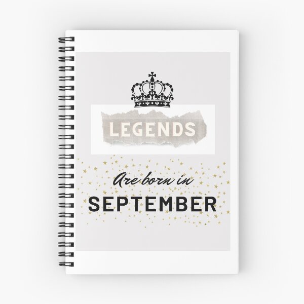 Item preview, Legends are born in September  designed and sold by Stationeryamore.