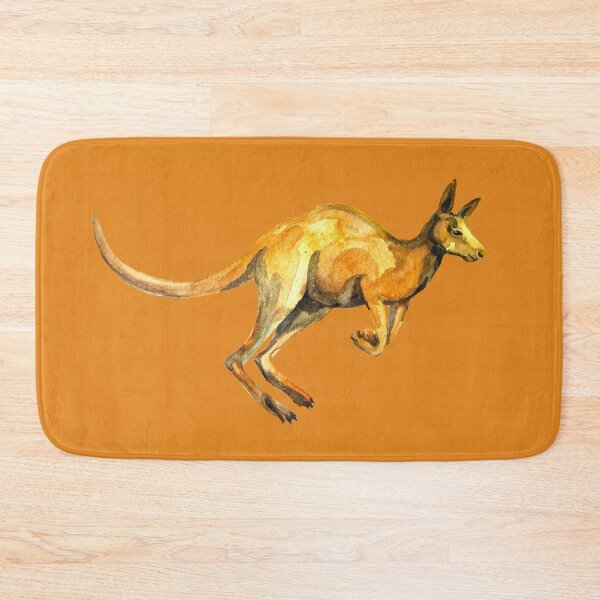 Item preview, Watercolour red kangaroo designed and sold by Lemontreeart63.