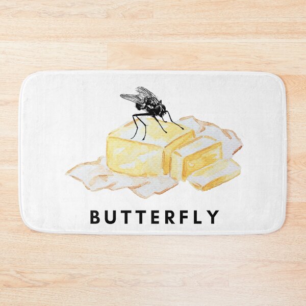 Item preview, Funny butterfly - flying on butter designed and sold by LiliesValley.