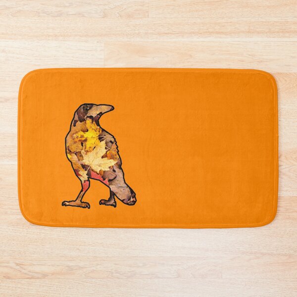 Item preview, fall leaves raven designed and sold by TheWaterBirds.