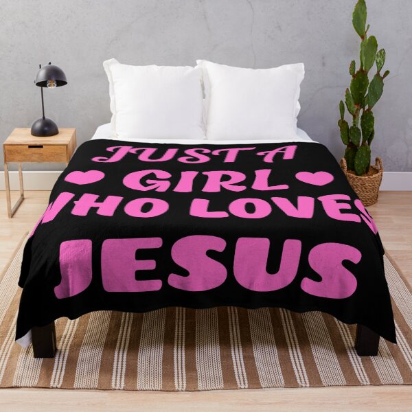 Artikelvorschau, Just A Girl Who Loves Jesus entworfen und verkauft von Prayingwarrior.