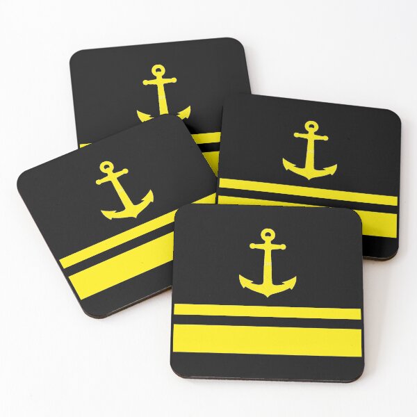 Item preview, Third Mate Epaullets Maritime Hierarchy, Black. Anchor. Cruise. designed and sold by Sailor-One.