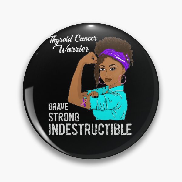 Item preview, Thyroid Cancer Warrior Black Girl Awareness designed and sold by GloriaStace.