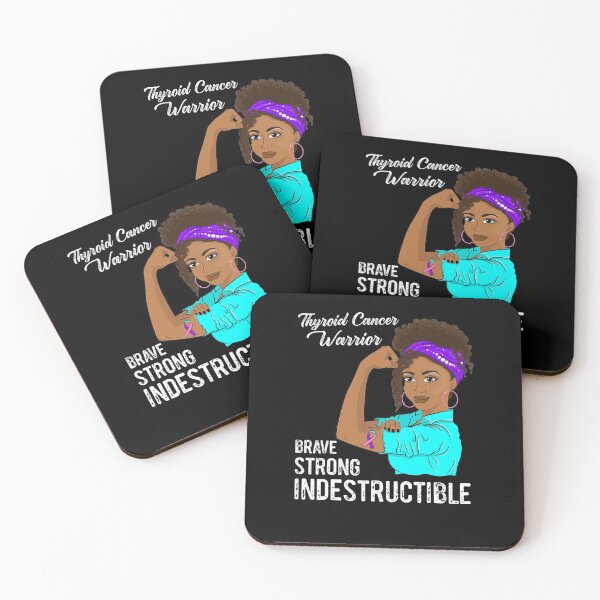 Item preview, Thyroid Cancer Warrior Black Girl Awareness designed and sold by GloriaStace.