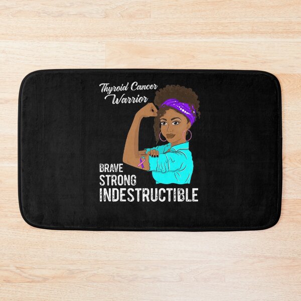 Item preview, Thyroid Cancer Warrior Black Girl Awareness designed and sold by GloriaStace.