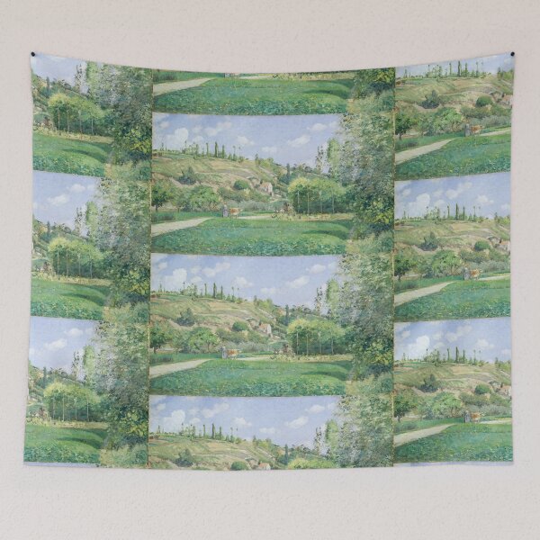 Item preview, Impressionist Art A Cowherd at Valhermeil, Auvers-sur-Oise (1874) by Camille Pissarro designed and sold by Designedbysm.