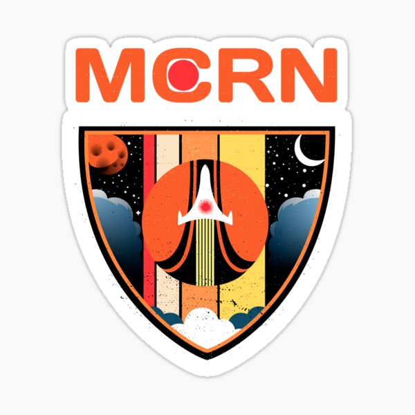 Mars Navy Patch Sticker