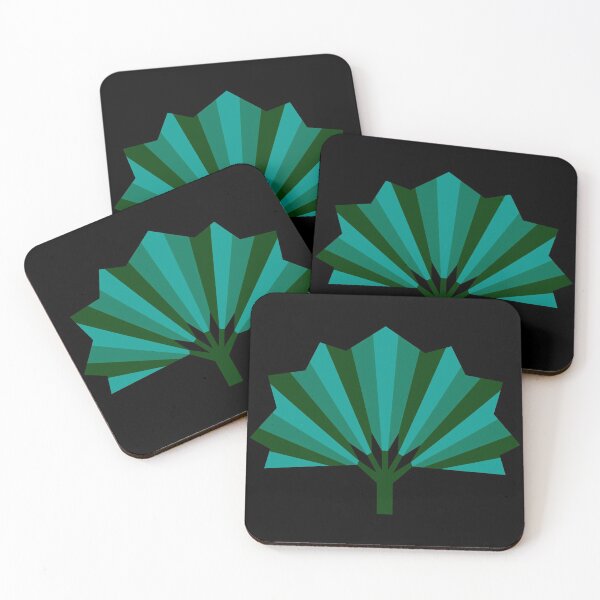 Item preview, Shades of Green Leaves on Black designed and sold by Suzanne Uchytil.