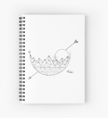Scenery (with arrow) Spiral Notebook
