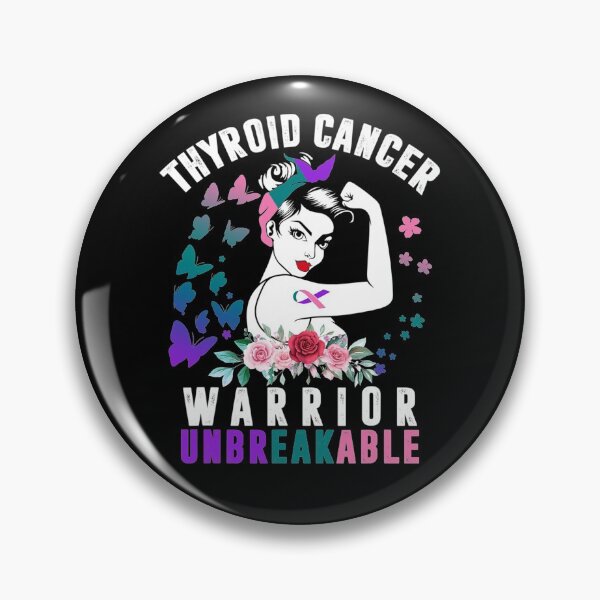 Item preview, Thyroid Cancer Woman Warrior Purple Pink Ribbon Awareness designed and sold by GloriaStace.