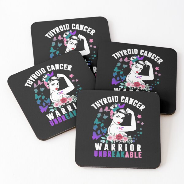 Item preview, Thyroid Cancer Woman Warrior Purple Pink Ribbon Awareness designed and sold by GloriaStace.