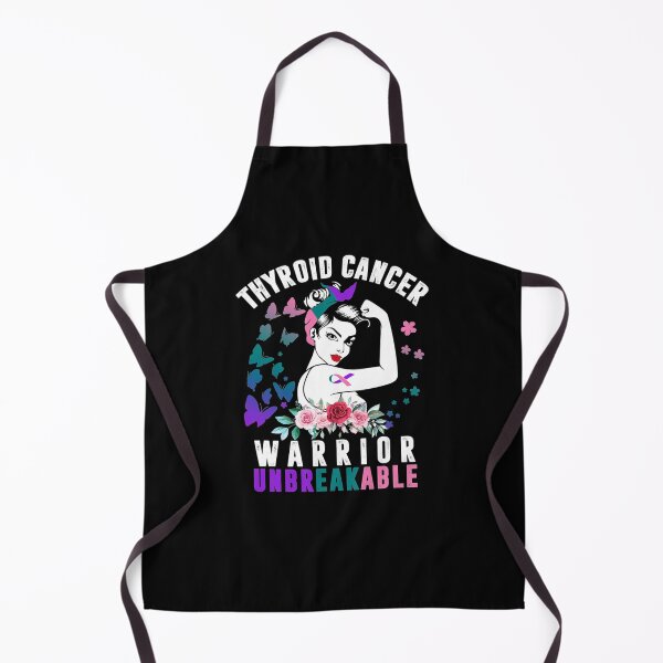 Item preview, Thyroid Cancer Woman Warrior Purple Pink Ribbon Awareness designed and sold by GloriaStace.