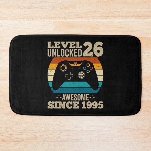 Item preview, level 26 unlocked awesome since 1995, vintage 1995 t shirt, 26th birthday shirt, 26th birthday ideas, gaming shirt, gaming birthday, video game controller shirt designed and sold by T-DESIGNEDZ.