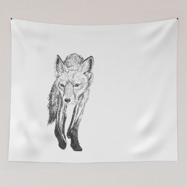 Item preview, Red Fox Drawing designed and sold by LauraWolfArtist.