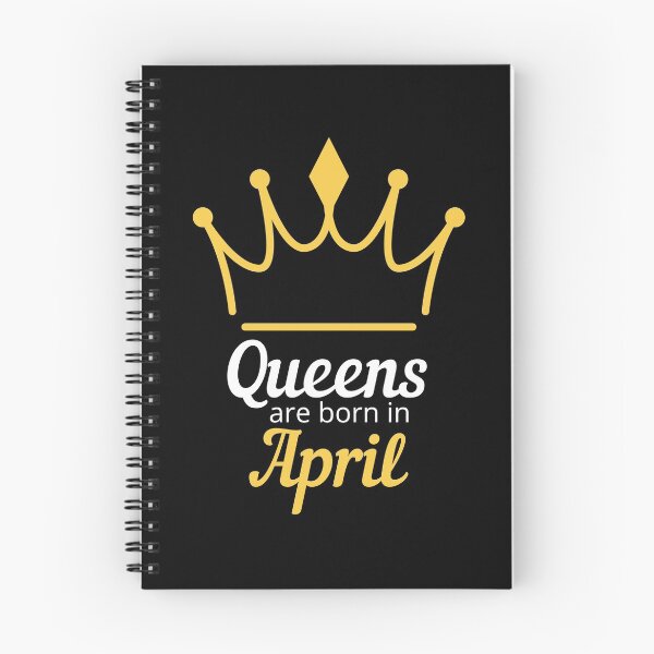 Item preview, Queens are born in April - Women's Birthday designed and sold by FluffyFoxTees.