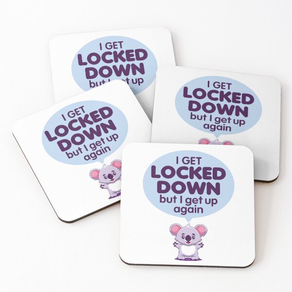 Item preview, i get locked down but i get up again designed and sold by justplainwords.