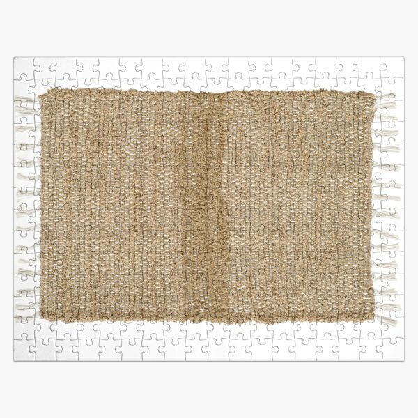 Burlap Natural Chindi/Rag Rug 20x30 Beth's Country Primitive Home Decor Jigsaw Puzzle