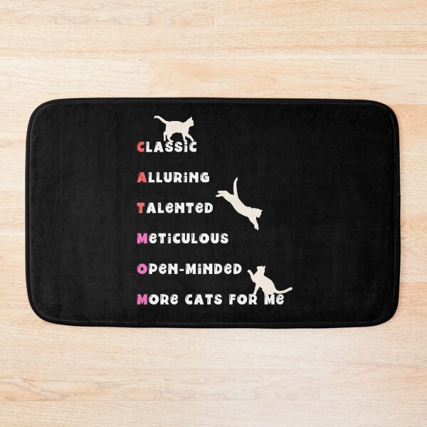 Item preview, Acrostic Poems for Cat Moms, Cat Lovers, Cat Owners Cat Silhouette Design  designed and sold by subtleday.
