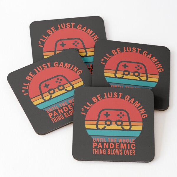Item preview, I'll Be Just Gaming Until The Whole Pandemic Thing Blows Over Gamer Graphic Design designed and sold by delohill.