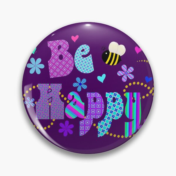 Item preview,  Bee (be) Happy Colorful Artwork Typography designed and sold by Alondra.