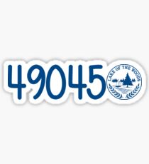 Lake of the Woods Camp Zipcode Sticker
