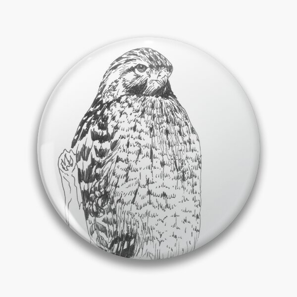 Item preview, Red-shouldered Hawk Drawing designed and sold by LauraWolfArtist.