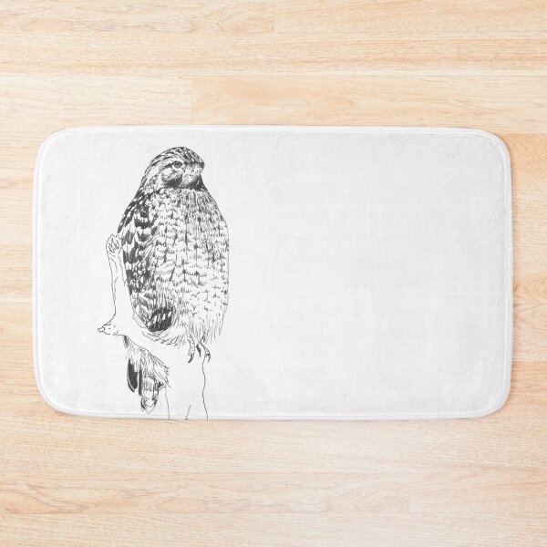 Item preview, Red-shouldered Hawk Drawing designed and sold by LauraWolfArtist.