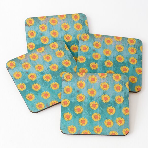 Item preview, Sunflowers and turquoise designed and sold by GasconyPassion.