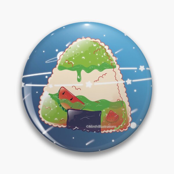 Artikelvorschau, Weltraum Wassermelone Onigiri entworfen und verkauft von MinthStudios.