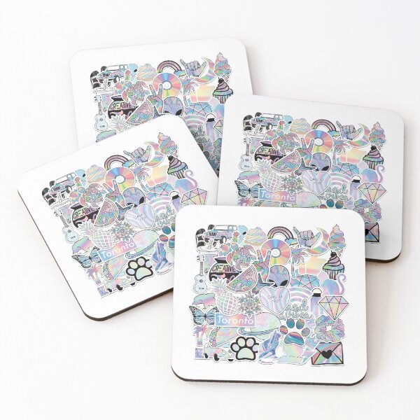 Item preview, Square Rainbow Mix Stickers designed and sold by Pavnud.