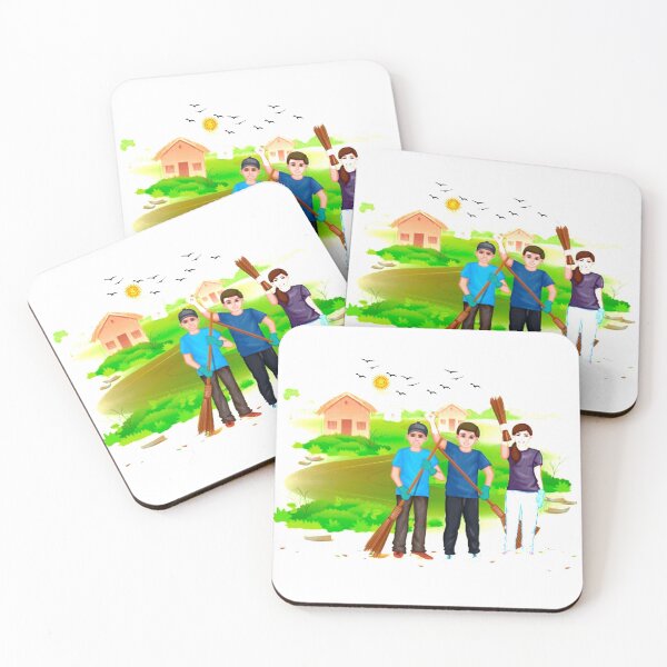 Item preview, cartoon design promots hygiene & cleanness designed and sold by VIVEK KUMAR RAI.
