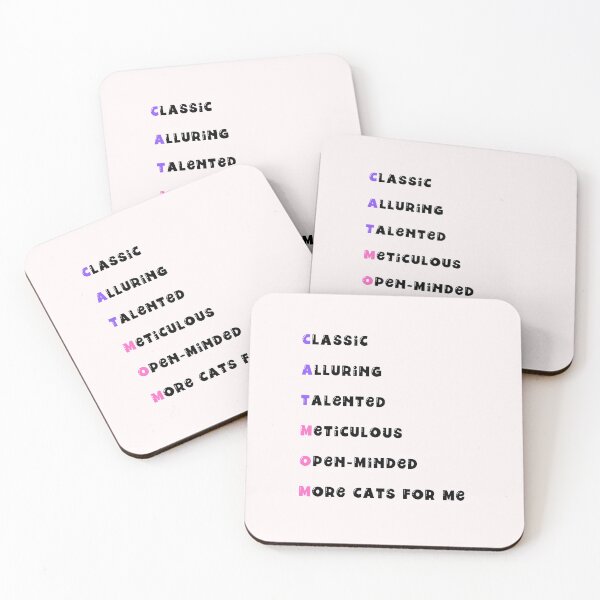 Item preview, Acrostic Poems for Cat Moms, Cat Lovers, Cat Owners Cat Silhouette Design  designed and sold by subtleday.