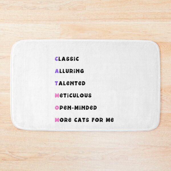 Item preview, Acrostic Poems for Cat Moms, Cat Lovers, Cat Owners Cat Silhouette Design  designed and sold by subtleday.
