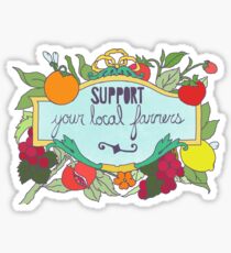 Support Your Local Farmers Sticker