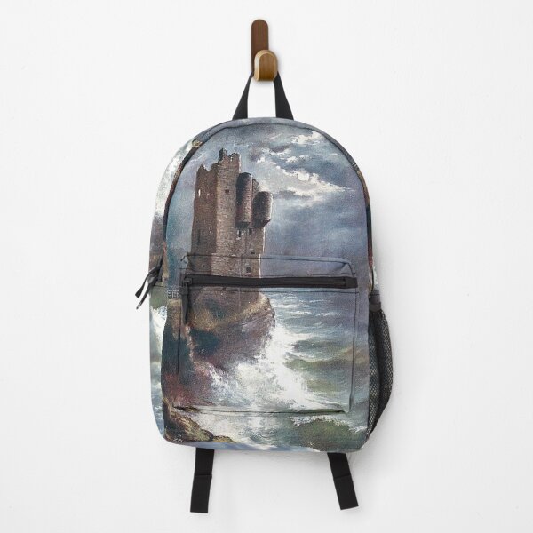 Item preview, Vintage Illustration of Moonlit Sea at Old Keiss Castle, Wick designed and sold by yourscotland.