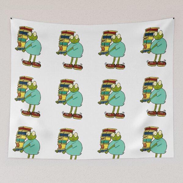 Item preview, Bookworm frog designed and sold by papaipapai198.