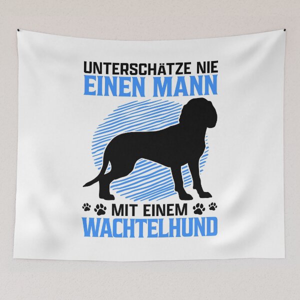 Item preview, Man with German Wachtelhund hunting dog designed and sold by madgrfx.
