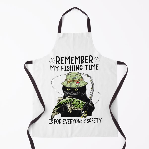Item preview, Remember My Fishing Time Is For Everyone's Safety Black Cat  designed and sold by glynismalcolm.