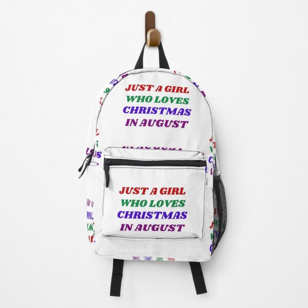 Item preview, JUST A GIRL WHO LOVES CHRISTMAS IN AUGUST designed and sold by Trendy Design.