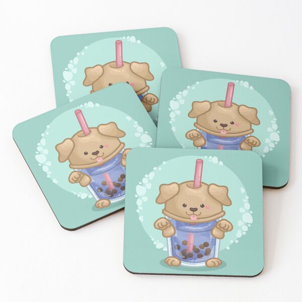 Item preview, Boba Tea Chinese Zodiac Sign Dog Character designed and sold by Khotekmei.