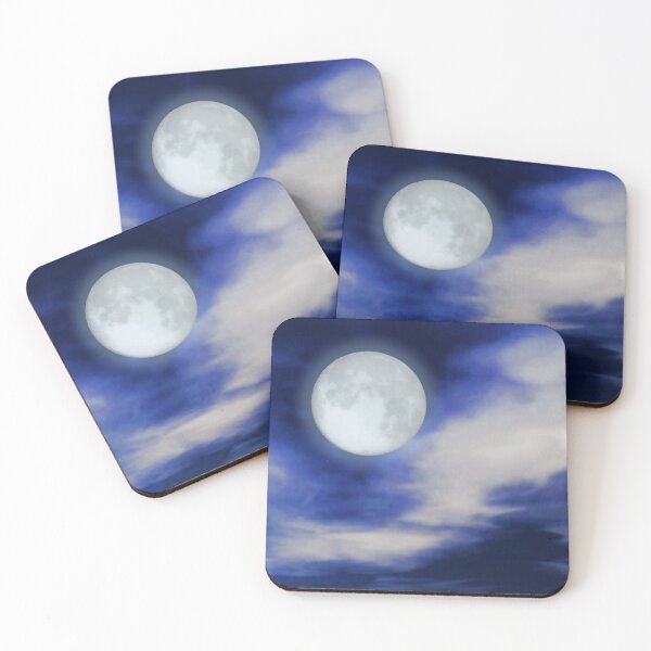 Item preview, Moonscape With Moonlit Clouds designed and sold by Marymarice.