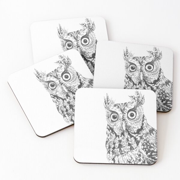 Item preview, Eastern Screech Owl Drawing designed and sold by LauraWolfArtist.