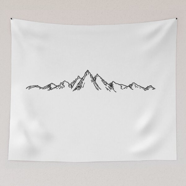 Item preview, drawn black mountain  designed and sold by Sarani Rashmila Malchani.