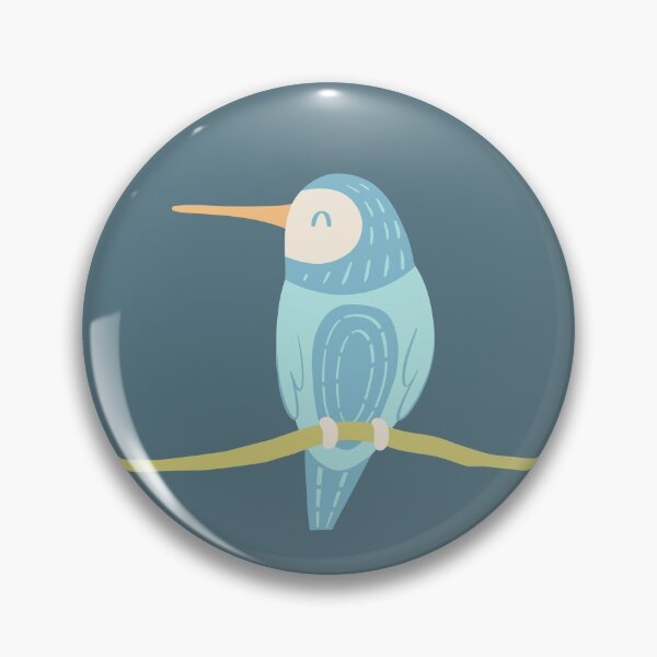 Item preview, Hummingbird Foral-Blue Green designed and sold by ammiecreative.