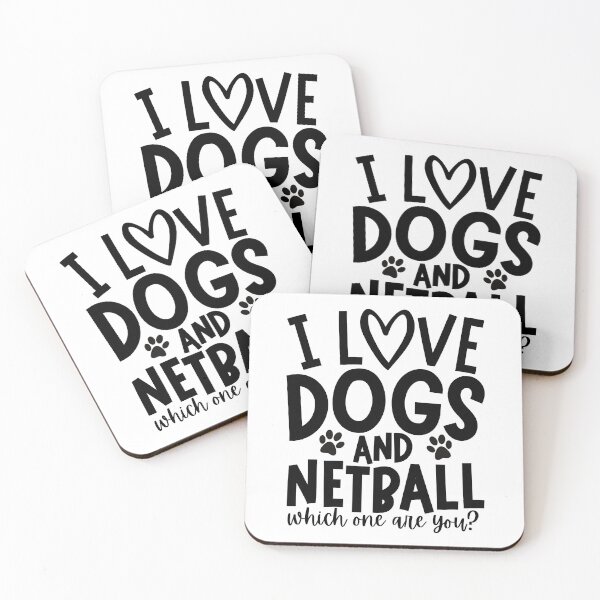 Item preview, I love dogs and netball. Which one are you? designed and sold by TheGreenGoat.